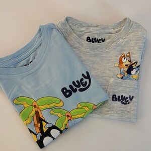 Lucy Kids' Tees - Light Blue and Heather Gray